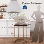 Bar Stools Counter Chairs with Backs and 9 (Set of 2)