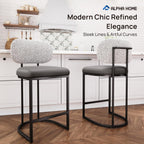 Bar Stools Counter Chairs with Backs and 9 (Set of 2)
