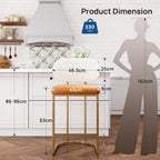 Bar Stools Counter Chairs with Backs and 9 (Set of 2)