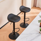 Bar Stools Counter Height Barstools PU Leather Woven (Set of 2)