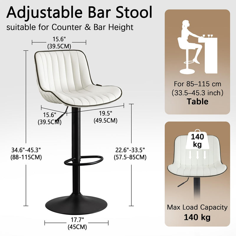 Bar Stools Counter Height Barstools (Set of 2)