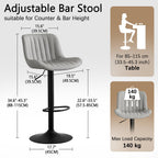 Bar Stools Counter Height Chairs (Set of 2)