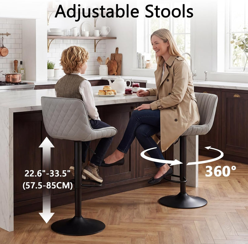 Bar Stools Counter Height Chairs (Set of 2)