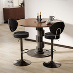 Bar Stools Faux Leather Breakfast (Set of 2)