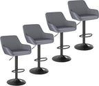 Bar Stools Height Adjustable Swivel Barstools (Set of 2)