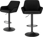 Bar Stools Height Adjustable Swivel Barstools (Set of 2)