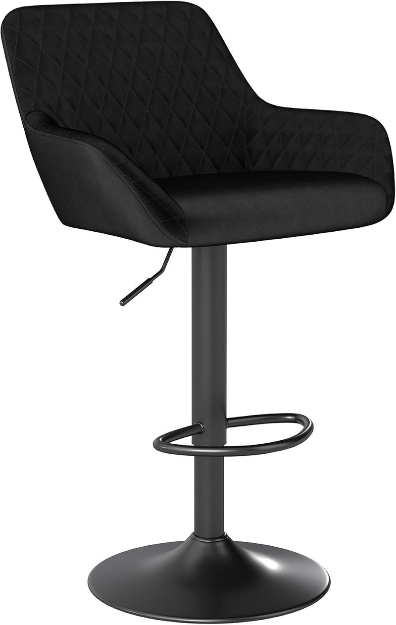 Bar Stools Height Adjustable Swivel Barstools (Set of 2)