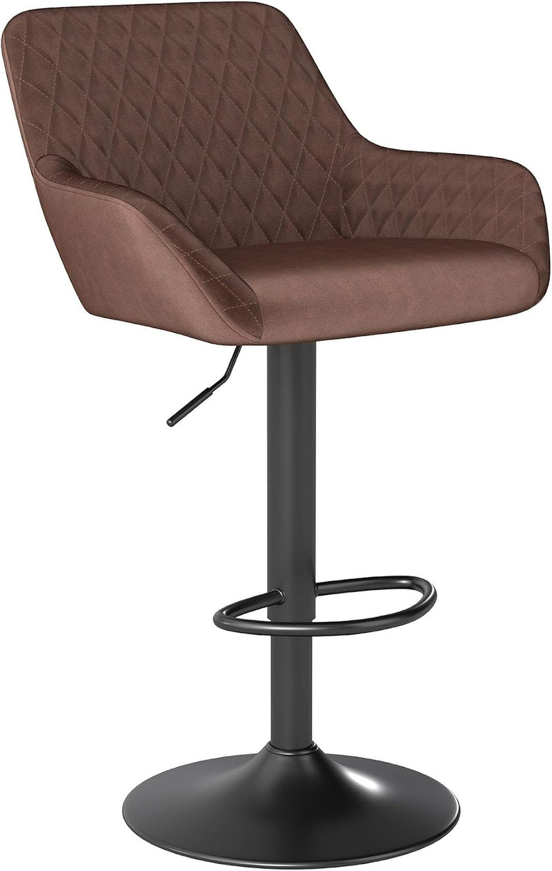 Bar Stools Height Adjustable Swivel Barstools (Set of 2)