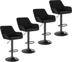 Bar Stools Height Adjustable Swivel Barstools (Set of 2)