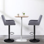 Bar Stools Height Adjustable Swivel Barstools (Set of 2)