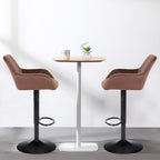 Bar Stools Height Adjustable Swivel Barstools (Set of 2)