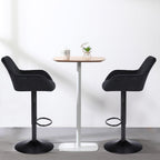Bar Stools Height Adjustable Swivel Barstools (Set of 2)