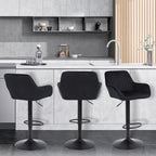 Bar Stools Height Adjustable Swivel Barstools (Set of 2)