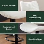 Bar Stools Modern Breakfast Barstools with Open Backrest (Set of 2)
