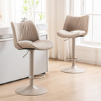 Bar Stools Modern Breakfast Barstools with Open Backrest (Set of 2)