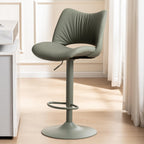 Bar Stools Modern Breakfast Barstools with Open Backrest (Set of 2)