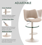 Bar Stools Modern Breakfast Barstools with Open Backrest (Set of 2)