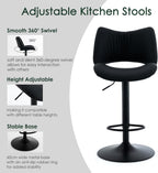 Bar Stools Modern Breakfast Barstools with Open Backrest (Set of 2)
