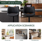 Bar Stools Modern Breakfast Barstools with Open Backrest (Set of 2)