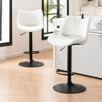Bar Stools Modern Breakfast Barstools with Open Backrest (Set of 2)