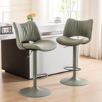 Bar Stools Modern Breakfast Barstools with Open Backrest (Set of 2)