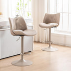 Bar Stools Modern Breakfast Barstools with Open Backrest (Set of 2)