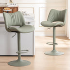 Bar Stools Modern Breakfast Barstools with Open Backrest (Set of 2)