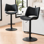 Bar Stools Modern Breakfast Barstools with Open Backrest (Set of 2)