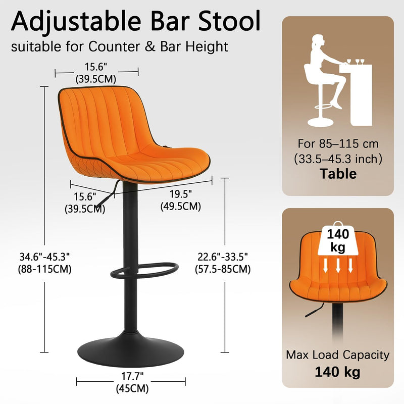 Bar Stools Modern Counter Height Barstool (Set of 2)