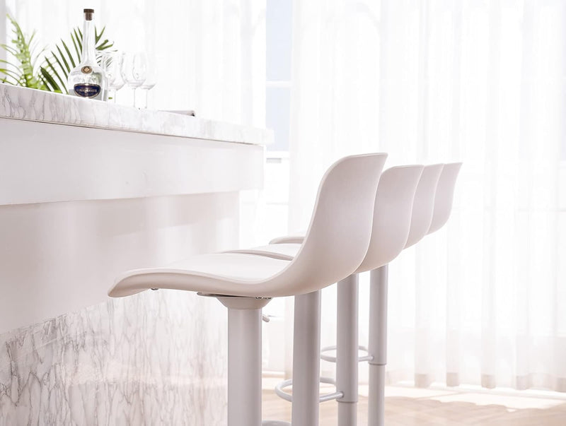Bar Stools Modern PU Leather Counter Height Barstools (Set of 2)