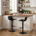 Bar Stools Modern PU Leather Counter Height Barstools (Set of 2)
