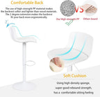 Bar Stools Modern PU Leather Counter Height Barstools (Set of 2)