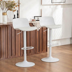 Bar Stools Modern PU Leather Counter Height Barstools (Set of 2)