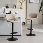 Modern Swivel Bar Stools Adjustable Counter Height (Set of 2)