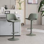 Modern Swivel Bar Stools Adjustable Counter Height (Set of 2)