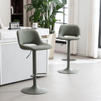Modern Swivel Bar Stools Adjustable Counter Height (Set of 2)