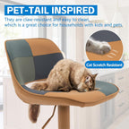 Modern Swivel Bar Stools Adjustable Counter Height (Set of 2)