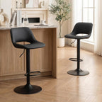 Bar Stools Modern Swivel Barstools Adjustable Counter Height (Set of 2)