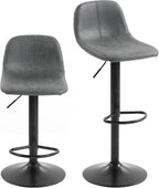 Bar Stools Modern Swivel Barstools Height Adjustable (Set of 2)