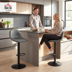 Bar Stools Modern Swivel Barstools Height Adjustable (Set of 2)