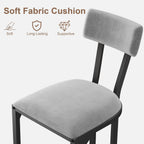 Bar Stools Modern Tall Barstools with Back (Set of 2)