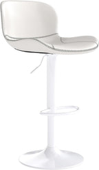 Bar Stools PU Leather Counter Height Barstools (Set of 2)