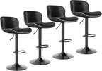 Bar Stools PU Leather Counter Height Barstools (Set of 2)