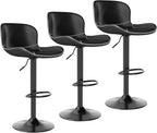 Bar Stools PU Leather Counter Height Barstools (Set of 2)