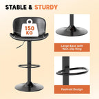 Bar Stools PU Leather Counter Height Barstools (Set of 2)