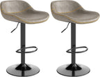 Bar Stools PU Leather Swivel Chairs (Set of 2)