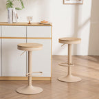 Bar Stools Solid Wood Counter Height Barstools Vintage (Set of 2)