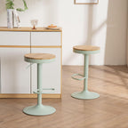 Bar Stools Solid Wood Counter Height Barstools Vintage (Set of 2)
