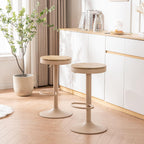 Bar Stools Solid Wood Counter Height Barstools Vintage (Set of 2)