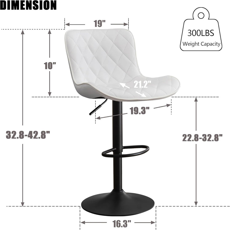 Bar Stools Modern Kitchen (Set of 2)